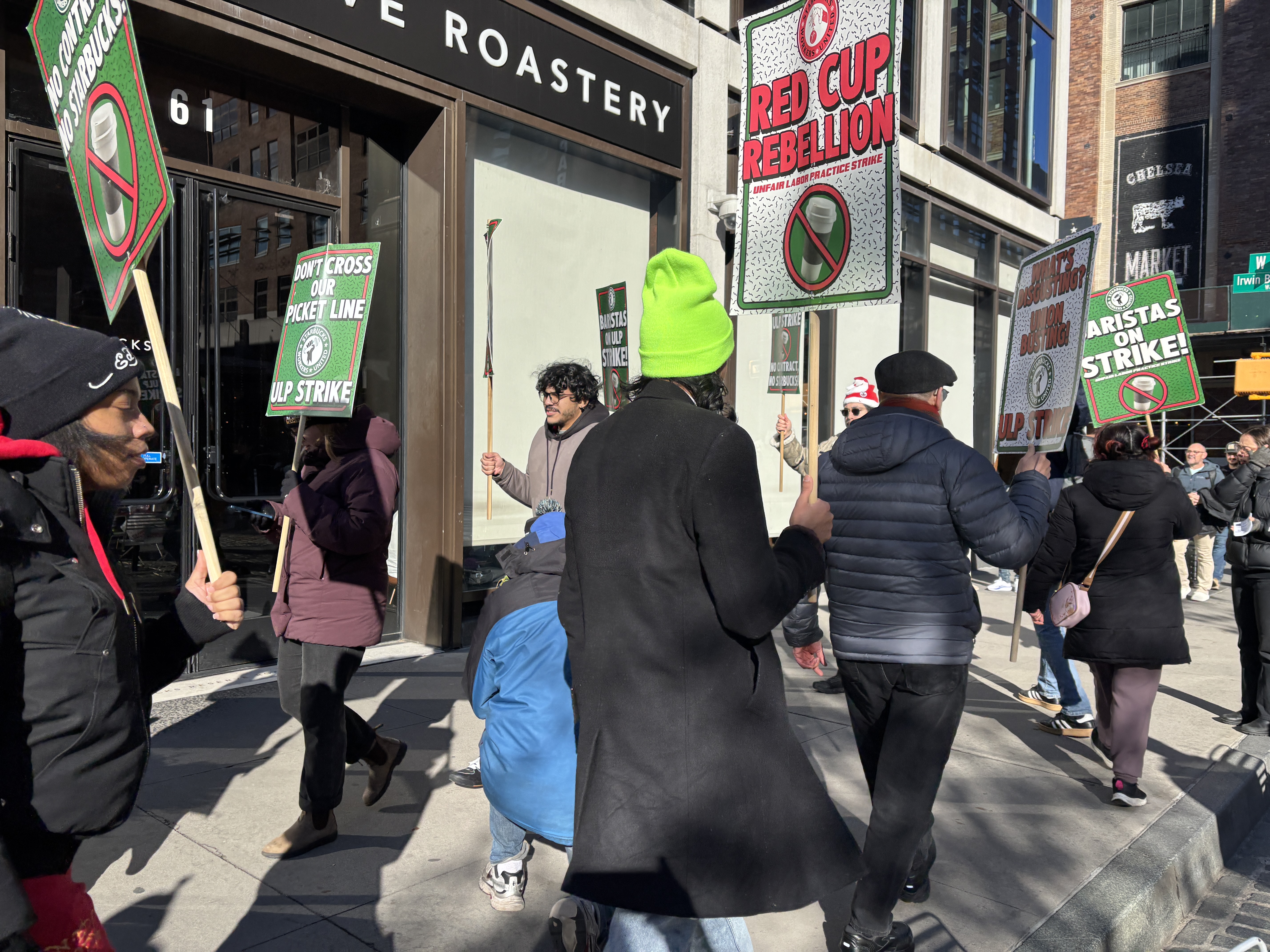 Starbucks baristas went on strike on Christmas Eve.