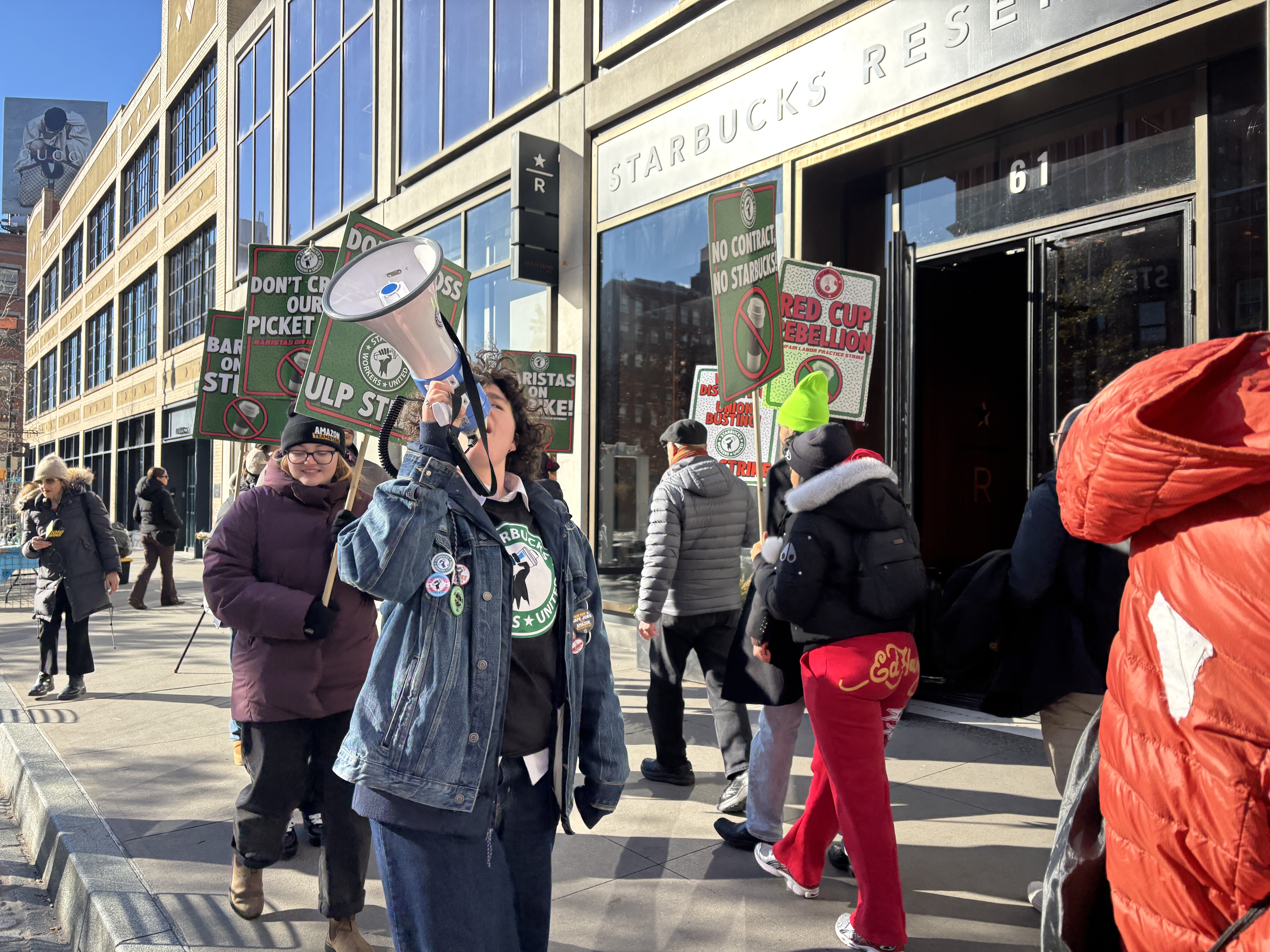 Starbucks baristas went on strike on Christmas Eve.