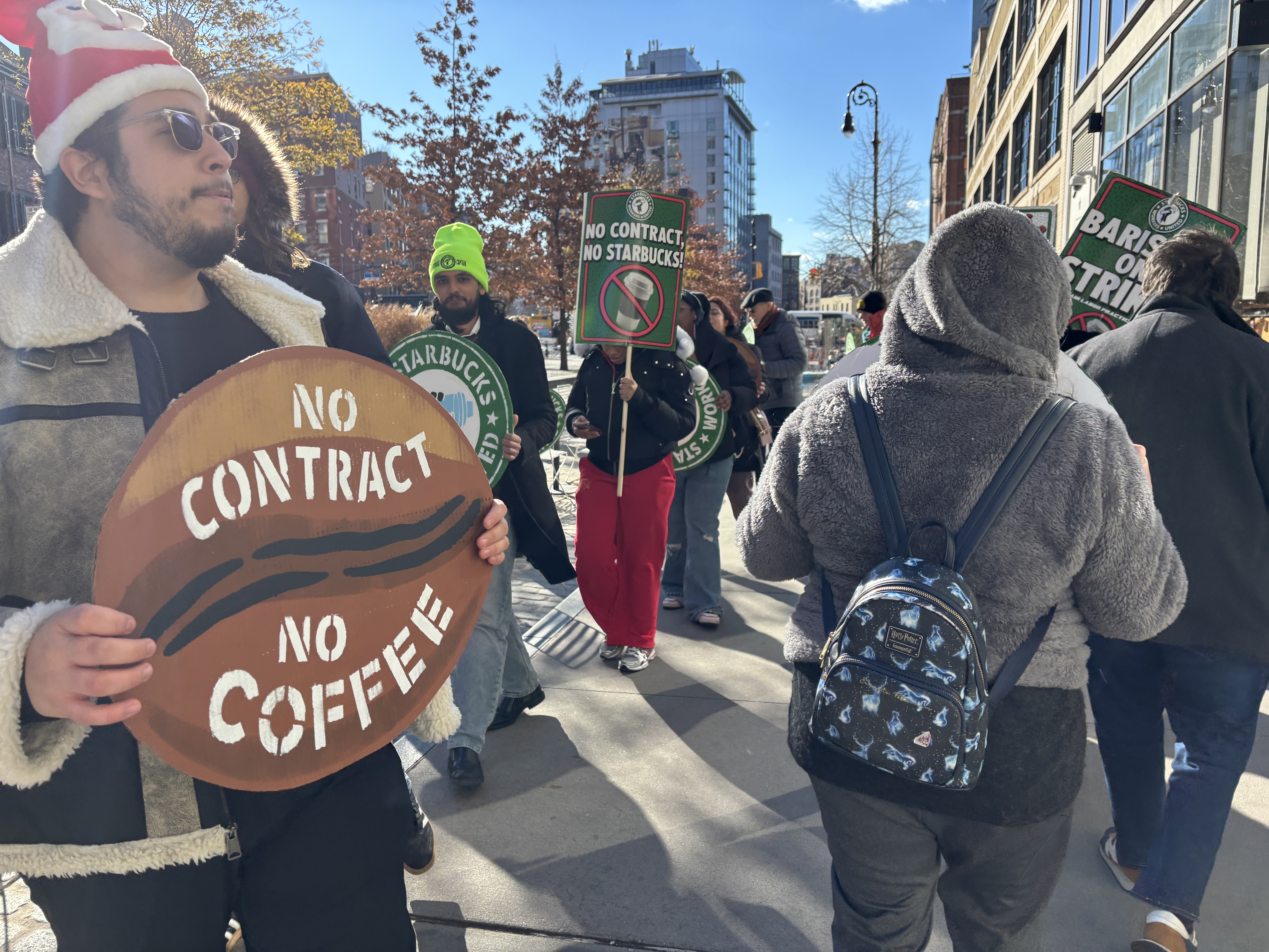 Starbucks baristas went on strike on Christmas Eve.