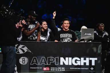 AAPI Night took over Barclays Center on Monday night.