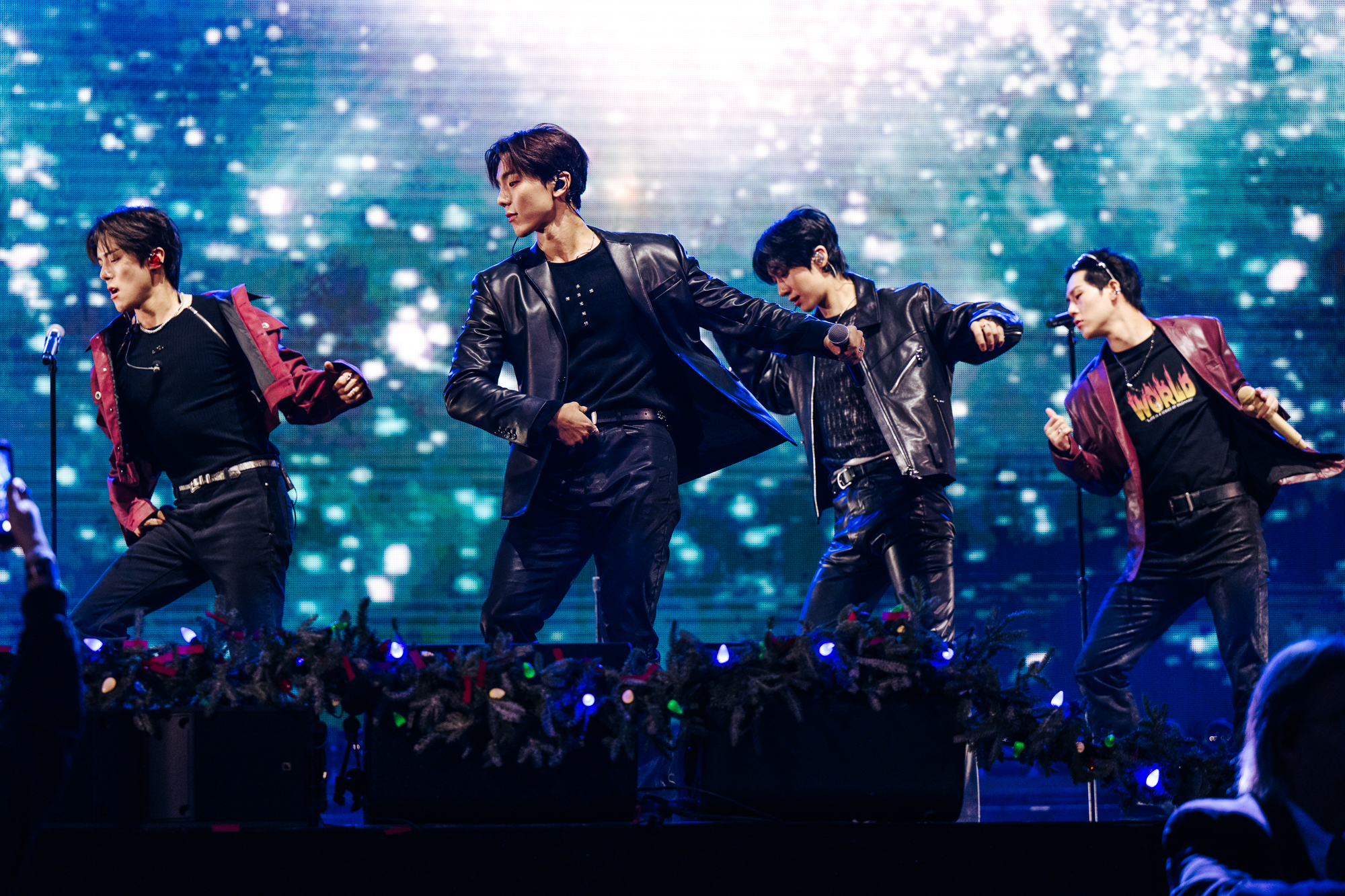 MONSTA X performs at Jingle Ball.