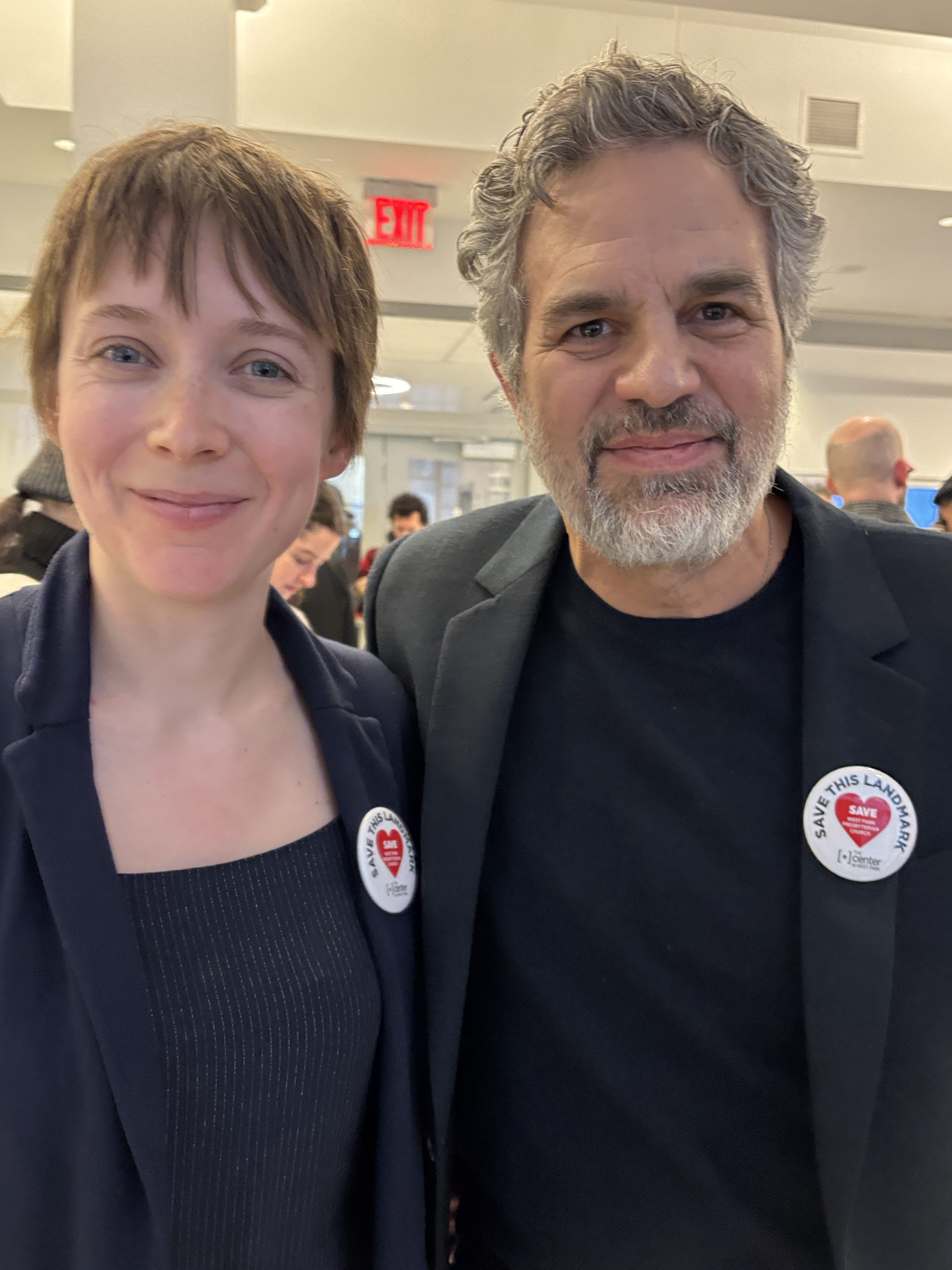 Landmarks Preservation Commission hears pleas to save West Park Presbyterian Church 6 Madelyn Paquette and Mark Ruffalo