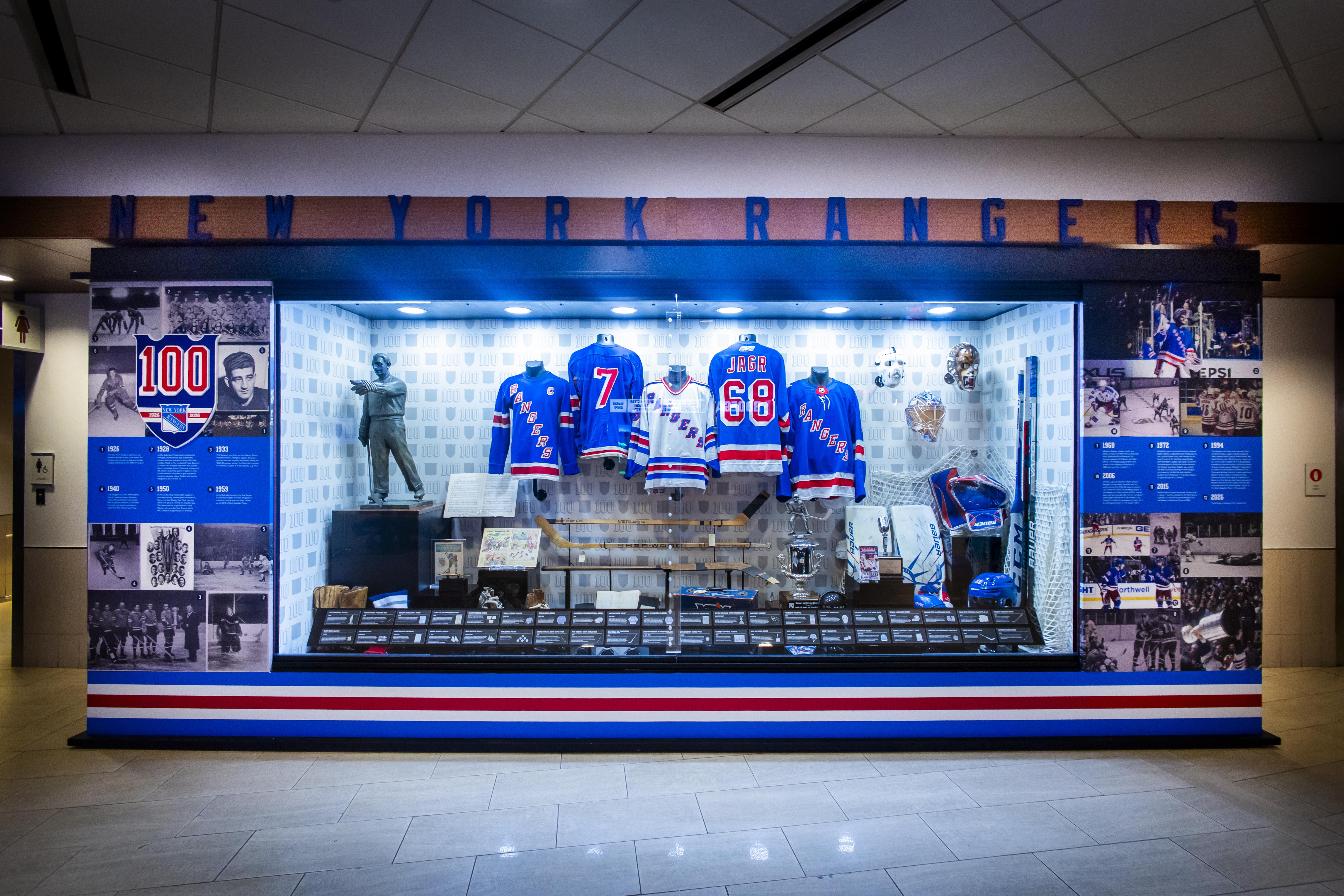 Ron Greschner Rangers Centennial display