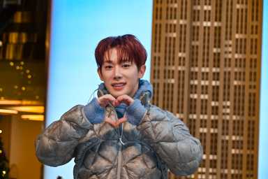 WONHO celebrated the release of his first full English album in New York City.