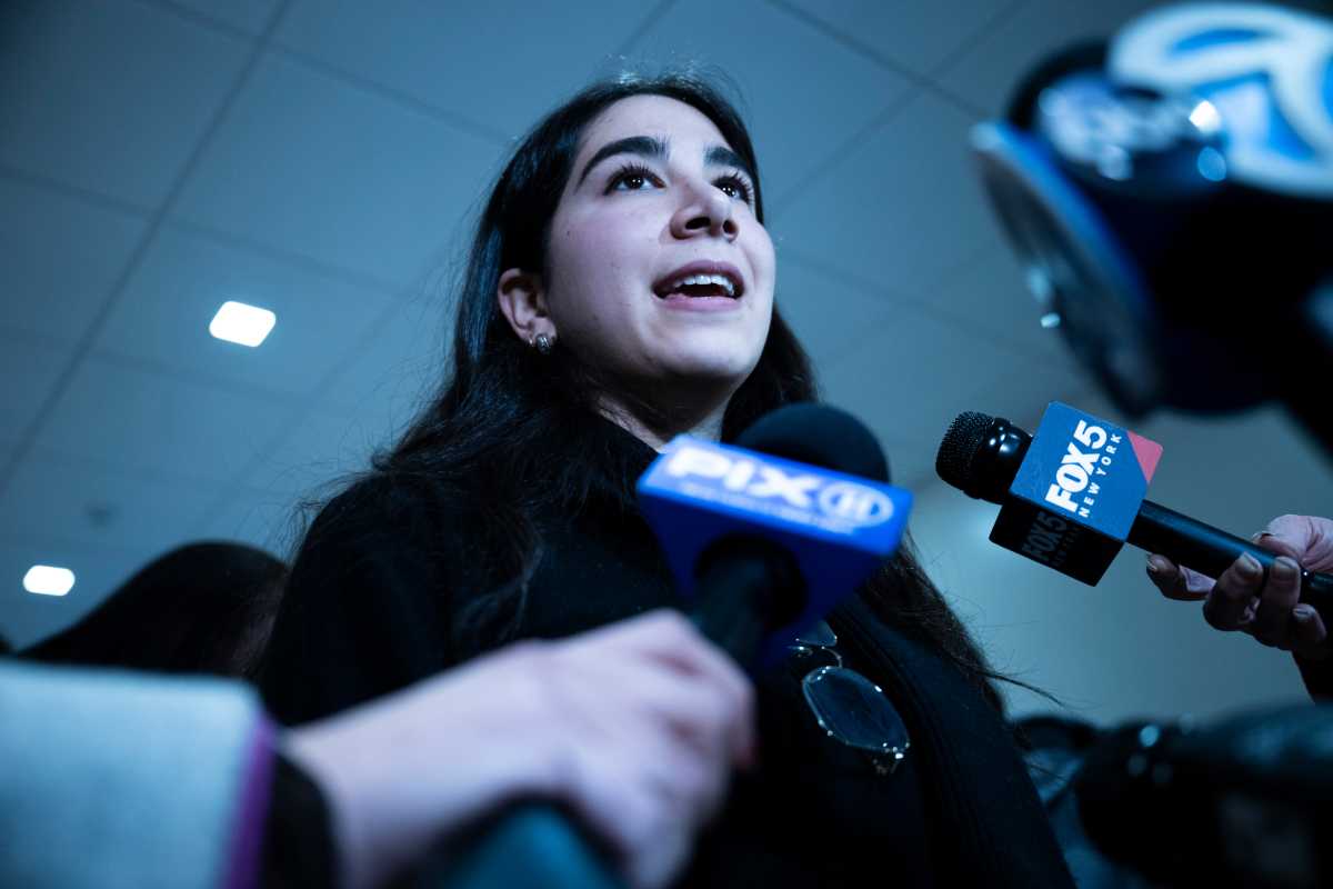 After Hanukkah attack, Jewish New Yorkers and Australians unite for a vigil of hope at Yeshiva University 2 YU student Rosie Schlanger and niece of Rabbi Eli Schlanger, who was killed in the Australia terror attack on Hanukkah.
