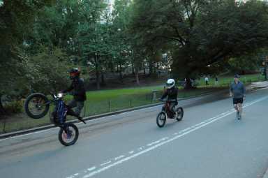 E-bikes in Central Park