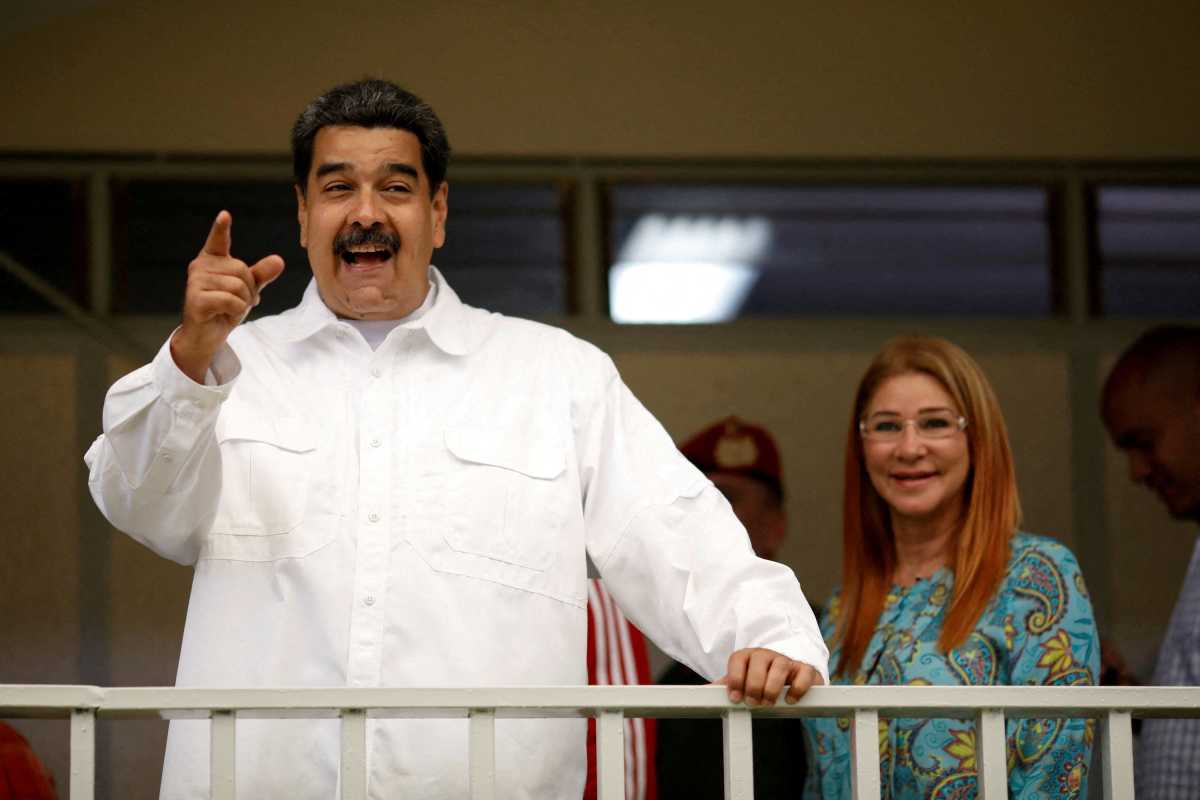 Nicolas Maduro and wife before their arrest
