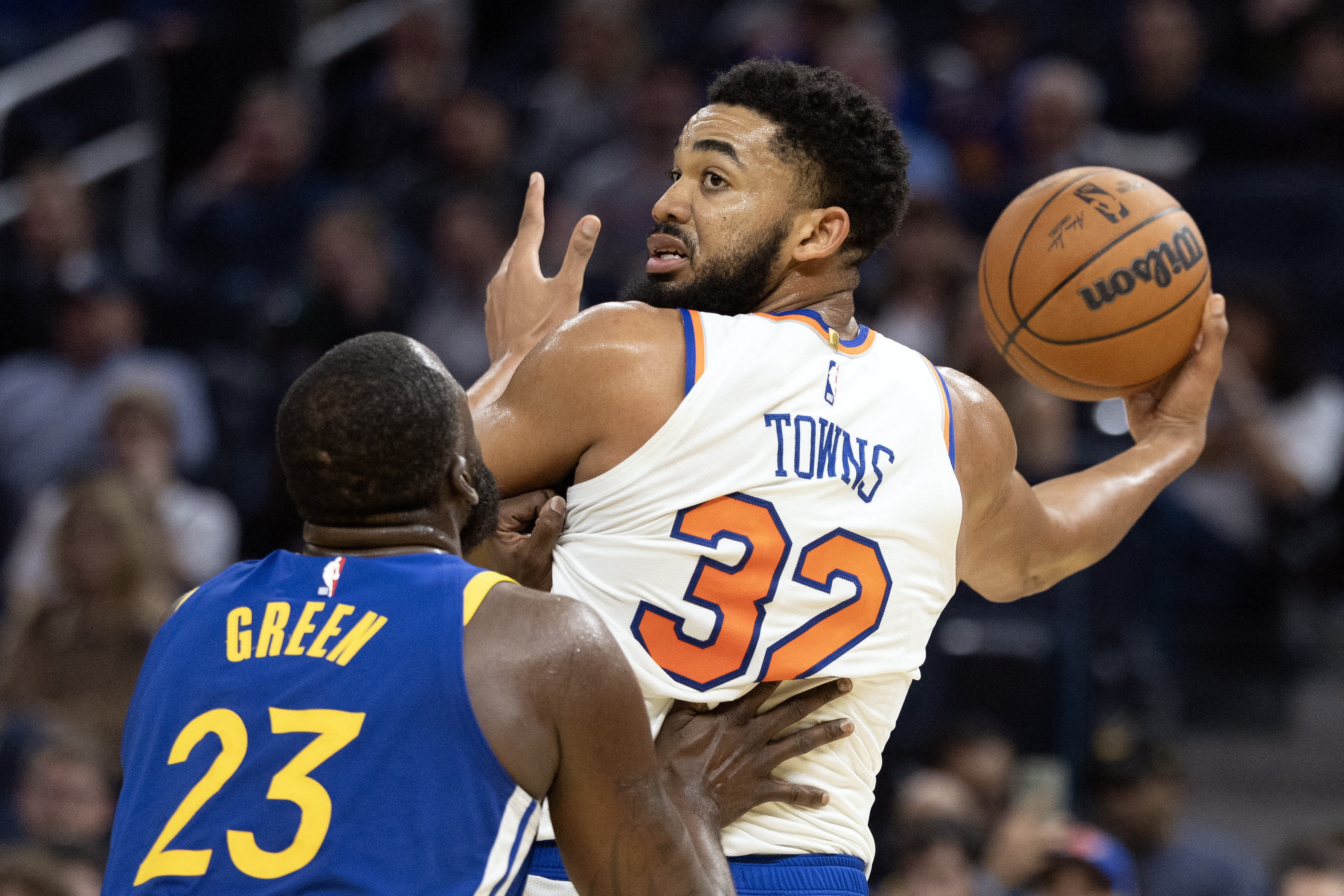 Karl-Anthony Towns Draymond Green Knicks trade rumors