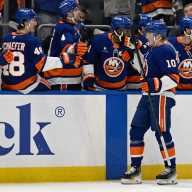 Islanders thump Rangers as Palat scores in debut, Holmstrom records 3 points 8 Islanders Rangers Simon Holmstrom goal