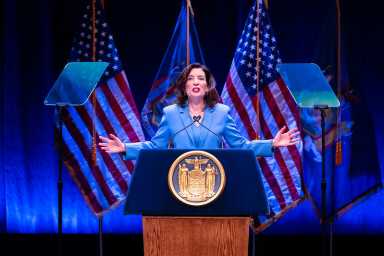 Gov. Kathy Hochul speaking