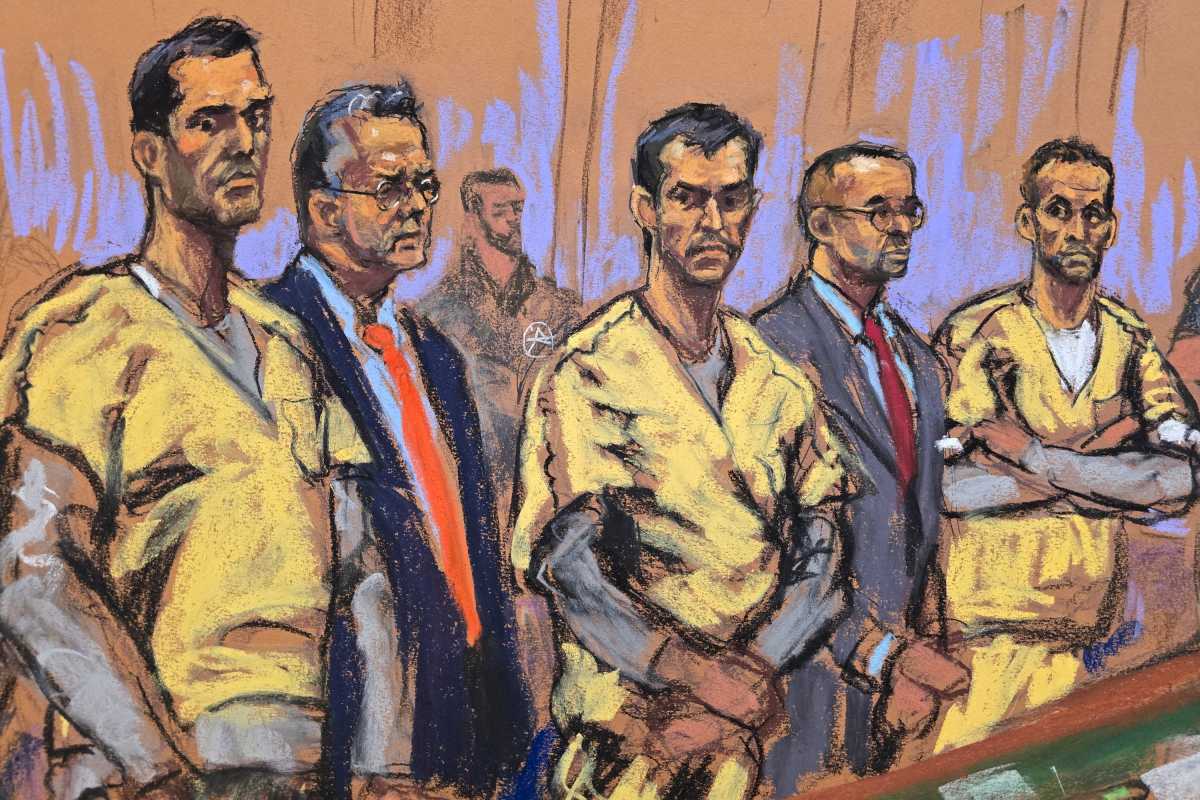 High profile real estate agent brothers Alon Alexander, Oren Alexander, and Tal Alexander appear for a hearing in New York