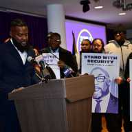 City Council override brings pay and protections to 60,000 private sector security guards, relief to family of slain officer behind namesake bill 8 Rally attendee speaks on bill to improve wages for security guards