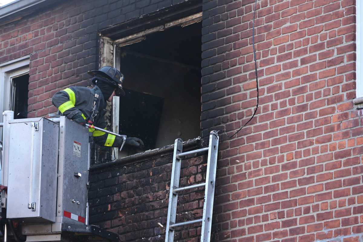 Firefighters were met with heavy fire in a private dwelling at 611 East 57 Street.