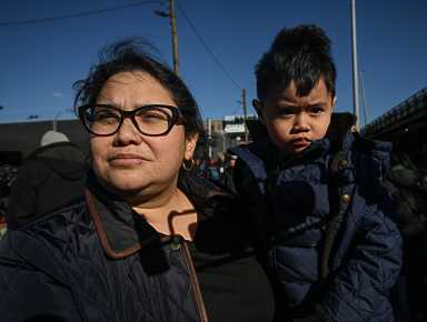 New York Venezuelans at protest over Nicolas Maduro arrest