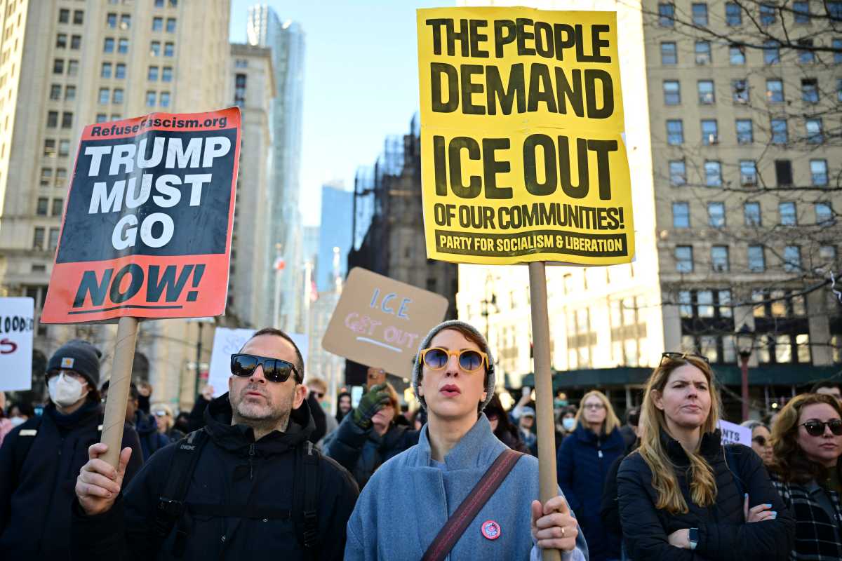 New Yorkers march against Kristi Noem at World Trade Center day after ICE agent killed Minneapolis woman 6