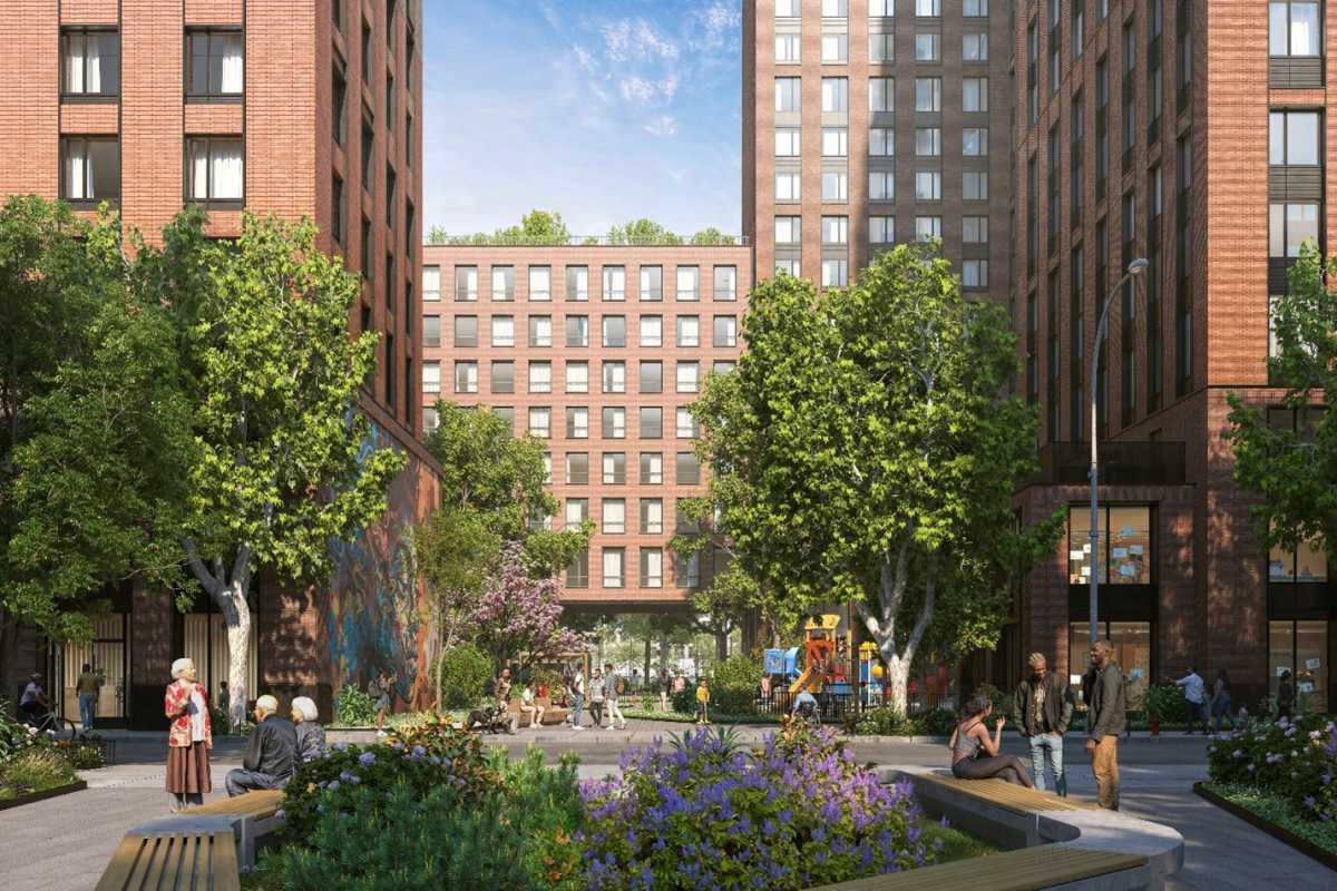 NYCHA rending of the Fulton and Elliott-Chelsea Redevelopment Project