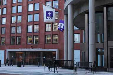 exterior of NYU campus