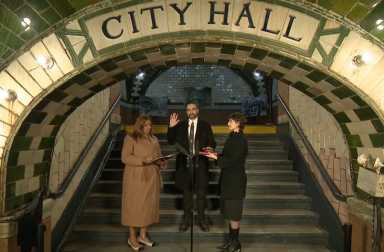 Mayor Zohran Mamdani takes the oath of office