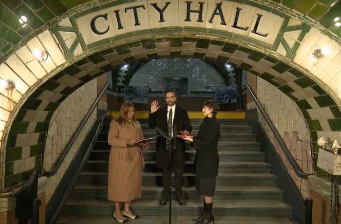 Mayor Zohran Mamdani takes the oath of office