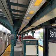 Queens subway slashing: Teen attacked at station after conversation with box cutter-wielding perp 21 train station and a man in a dark jacket