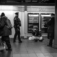 Hochul allocates $43 million to psychiatric services as the debate over involuntary hospitalization rages on 12 Homeless man in subway train