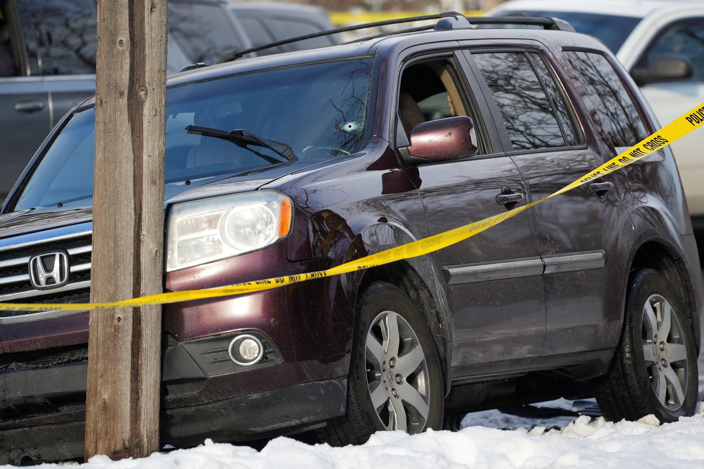 Vehicle where ICE agent in Minneapolis shot woman dead