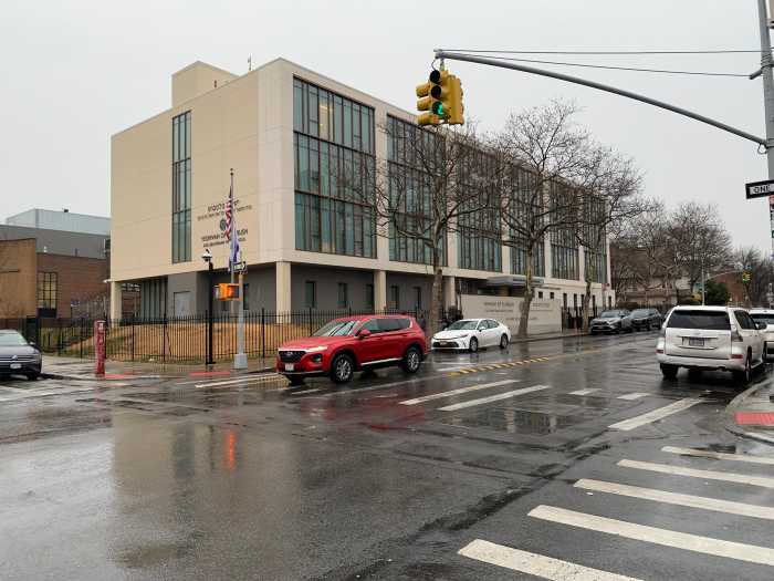 a building located near a Brooklyn intersection