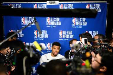 Giannis Antetokounmpo Knicks trade rumors All-Star Weekend