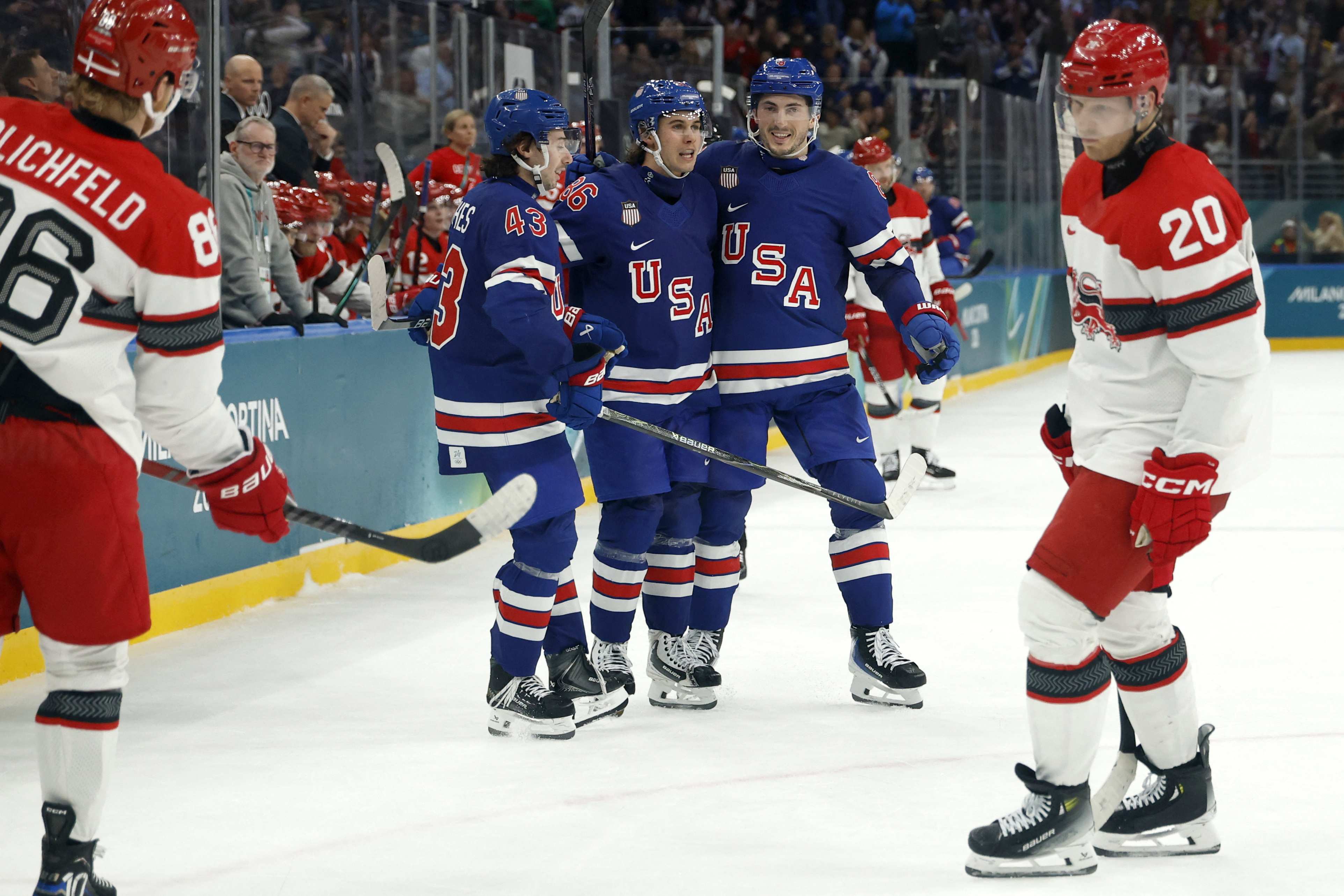 Team USA hockey Denmark