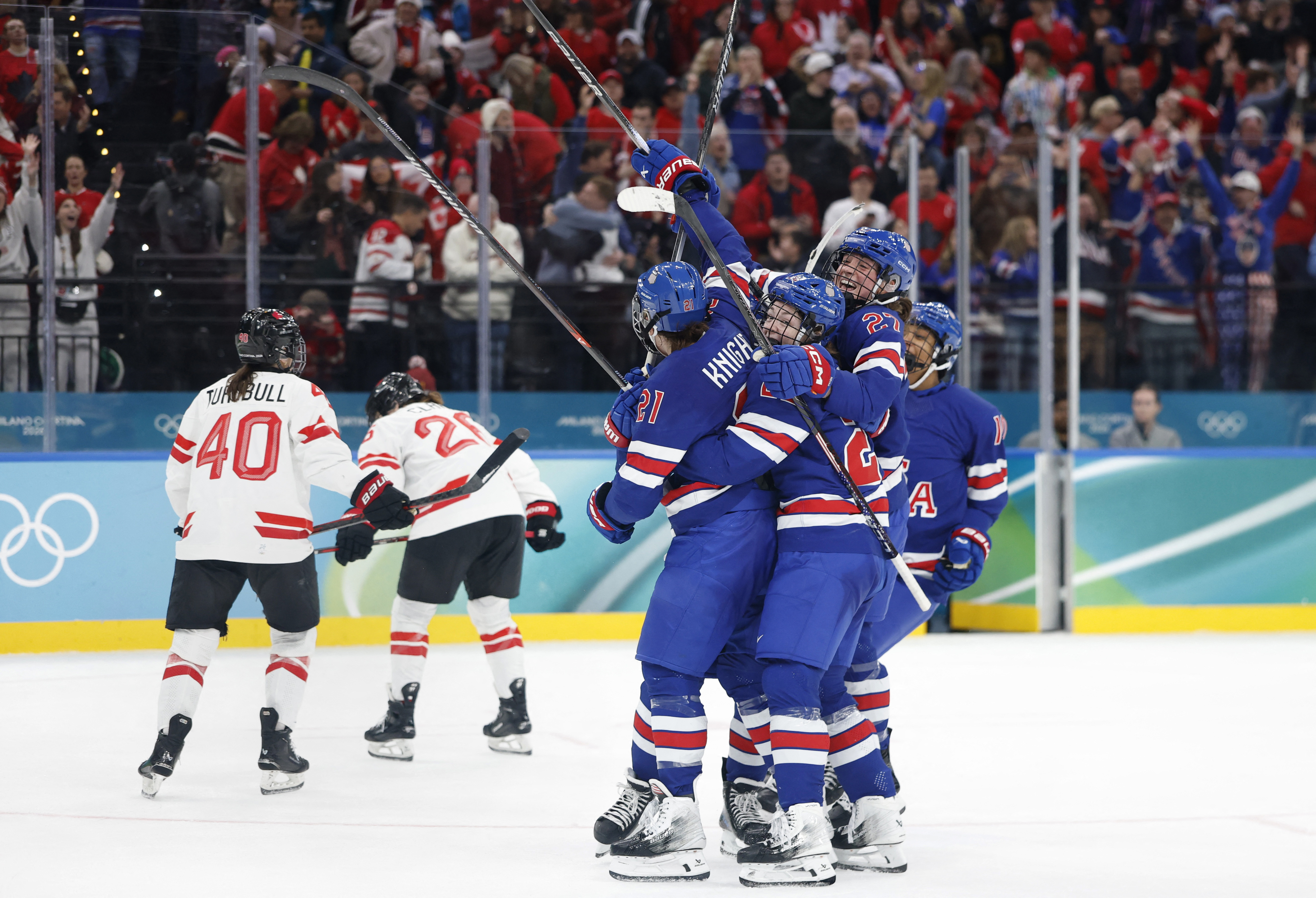hilary knight goal USA Canada gold meda game 2026 Winter Olympics