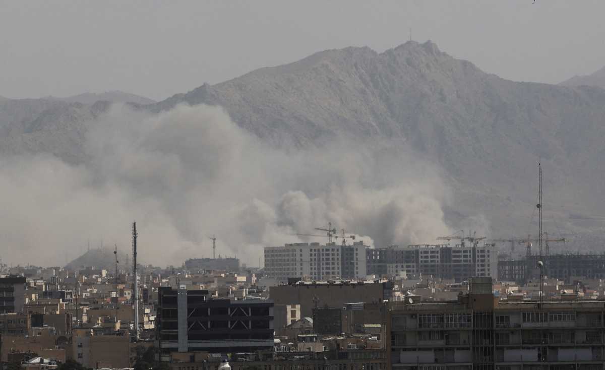 Smoke rises in Iran after military strikes