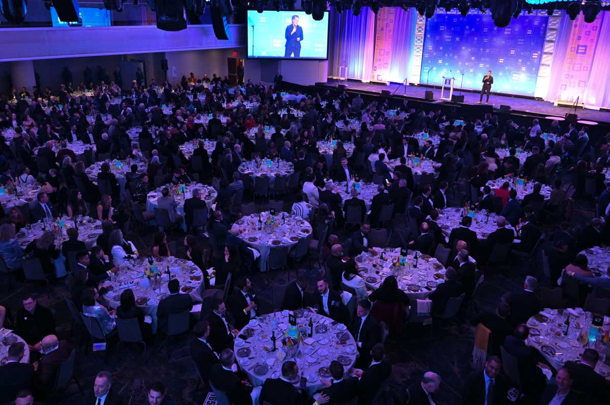 A view of atmosphere during the Human Rights Campaign 2026 Greater New York Dinner at Marriott Marquis Times Square on February 07, 2026 in New York City.