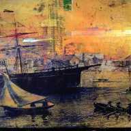 Cashing out: Houben RT follows the money with his art — and paints what it reveals 14 5 Dollar Bank of North Carolina note by Houben RT