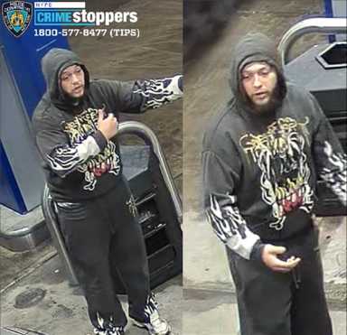 The suspect wanted for assaulting a 67-year-old man in the Bronx.