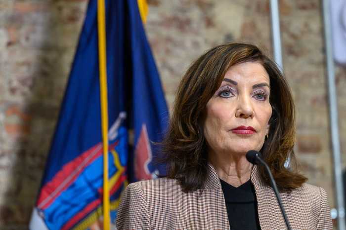 Gov. Kathy Hochul says President Trump is throwing a "temper tantrum" by refusing to release Gateway Tunnel project funds. Tuesday, Feb. 10, 2026.