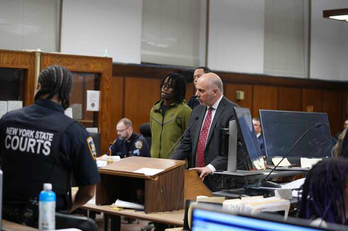 Suspect in Washington Square Park snowball fight on cops released after assault charge was reduced to misdemeanor 3 Gusmane Coulibaly is arraigned in Manhattan Criminal court after he was arrested for getting into a snowball fight with New York Police Department.