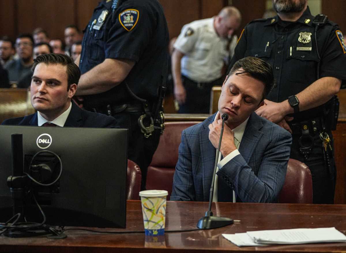 Manhattan cops sitting in courtroom after being indicted for cover-up