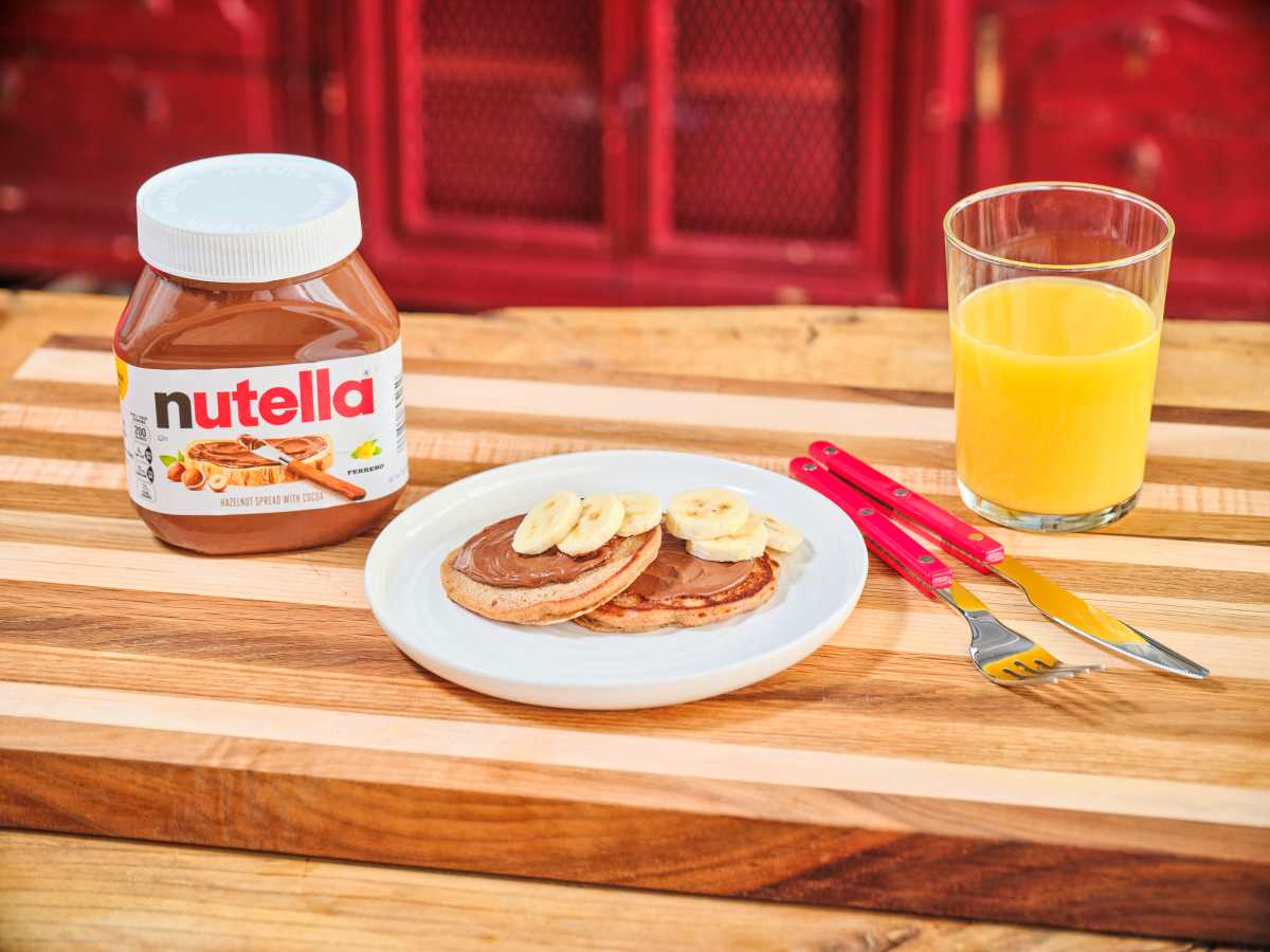 Christian Petroni's favorite Nutella-based recipe, pancakes with nutella and banana