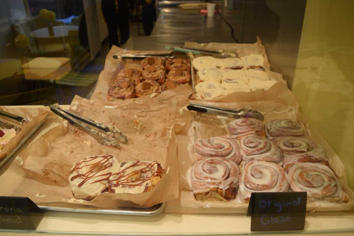 Cinnamon rolls at Benji's Buns