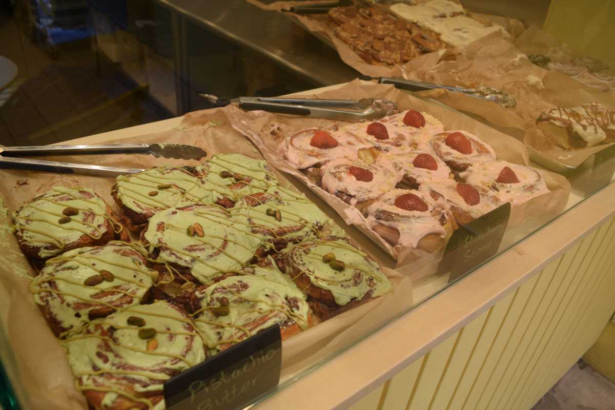 Cinnamon rolls at Benji's Buns