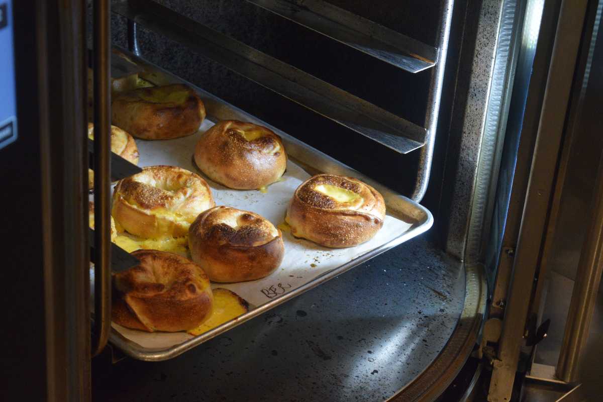 Fresh bagels from Moonrise Bagels.