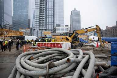 construction ongoing at gateway tunnel site