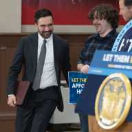 MAMDANI'S FIRST 100 DAYS: Mayor encourages tenants to testify at ‘Rental Ripoff Hearings’ 9 Mayor Mamdani arrives at Govenor Hochul's press conference focused on her "Let Them Build" agenda