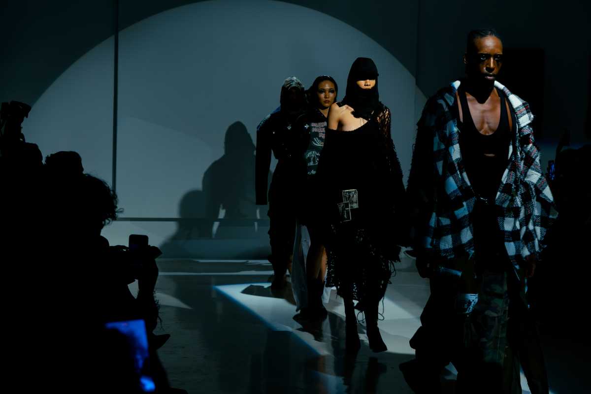 models walking on a runway
