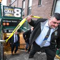 BREAKING: Bronx subway shooting leaves man dead, police sources say 17 Police leave the scene of a shooting at the 170th Street B/D subway station.