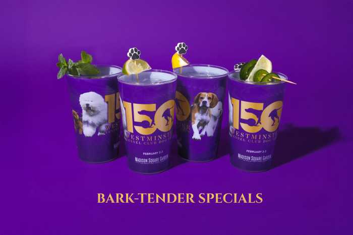 Madison Square Garden's Bark-Tender Specials at the Westminster Dog Show.