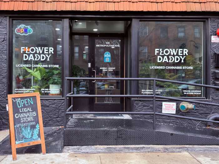 the exterior of the cannabis dispensary Flower Daddy