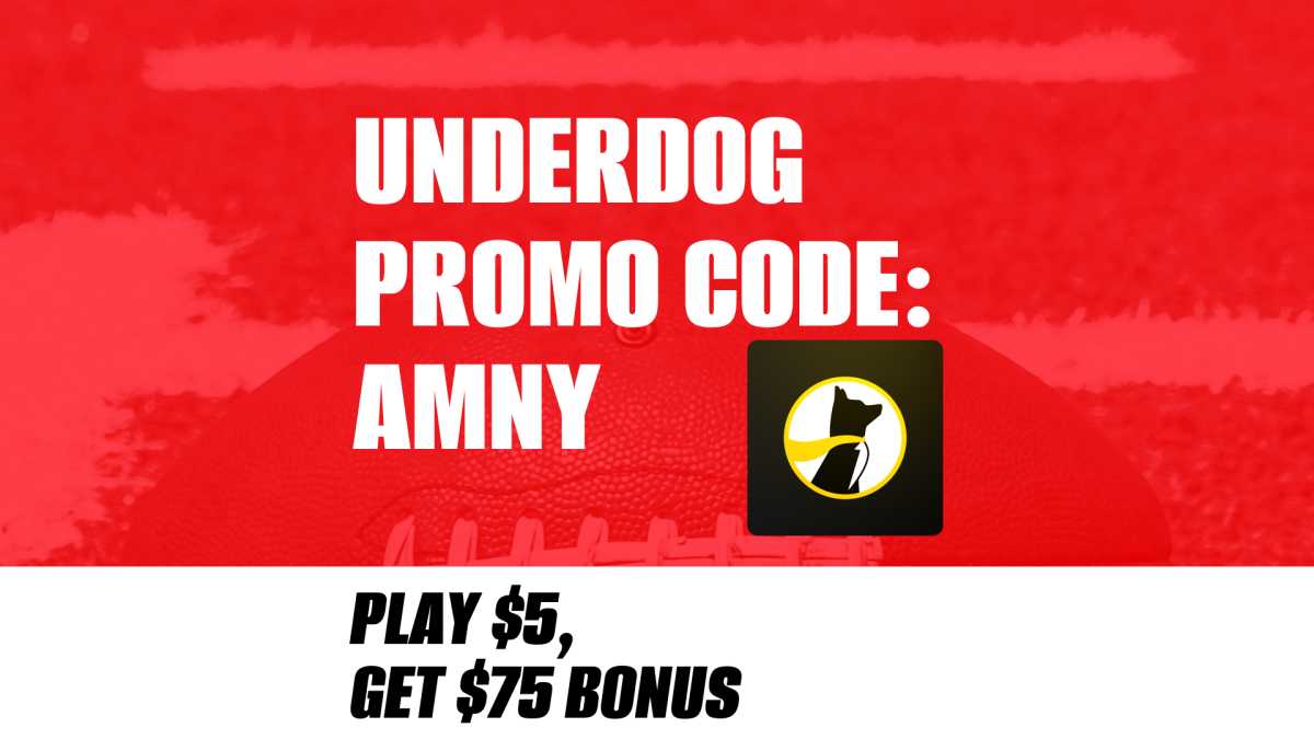 Underdog Promo Code AMNY: Claim Extedned $75 Bonus for Big Game Sunday | amNewYork