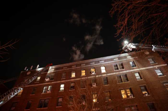 smoke coming out of a building