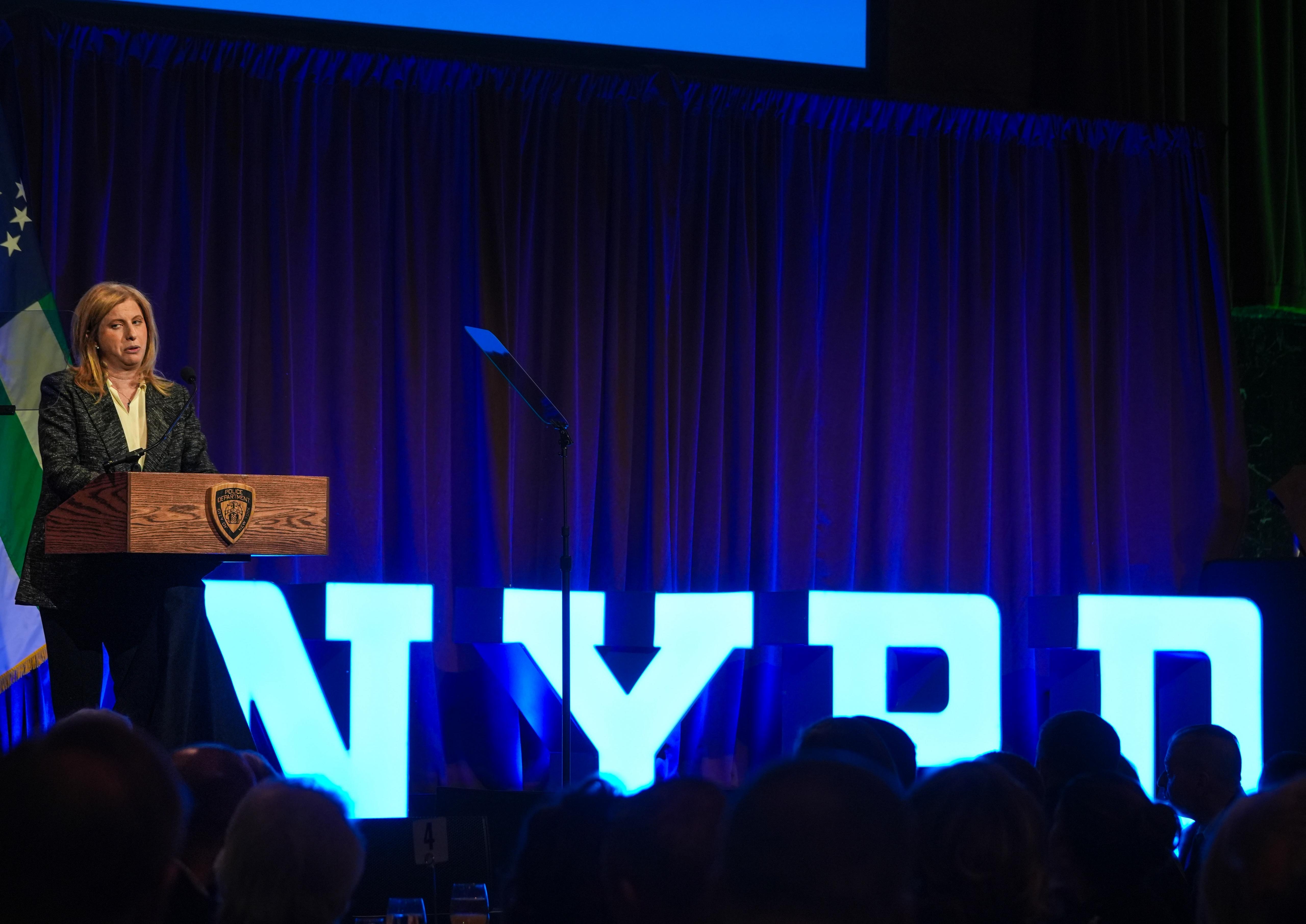 NYPD commissioner Jessica Tisch speaking about split patrol boroughs in the Bronx